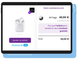 La livraison offerte à partir d’un certain montant